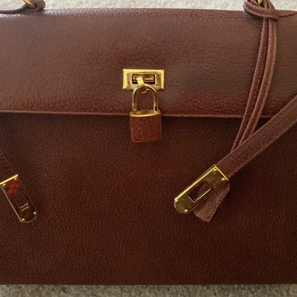 Leather Brown Handbag - Picture 3 of 6